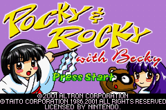 Pocky and Rocky With Becky screenshot 2 for GameBoy Advance
